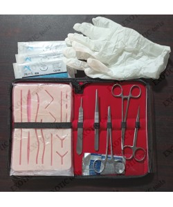 Suture Practice Kit for Medical Students Suture Training Kit Including Silicone Suture Pad 